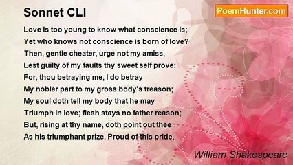 William Shakespeare - Sonnet CLI
