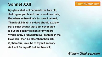 William Shakespeare - Sonnet XXII