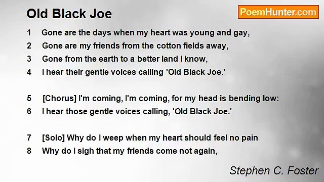 Stephen C. Foster - Old Black Joe