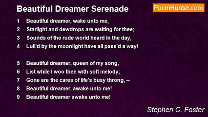 Stephen C. Foster - Beautiful Dreamer Serenade