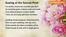 Tu Fu - Gazing at the Sacred Peak