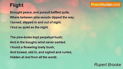 Rupert Brooke - Flight