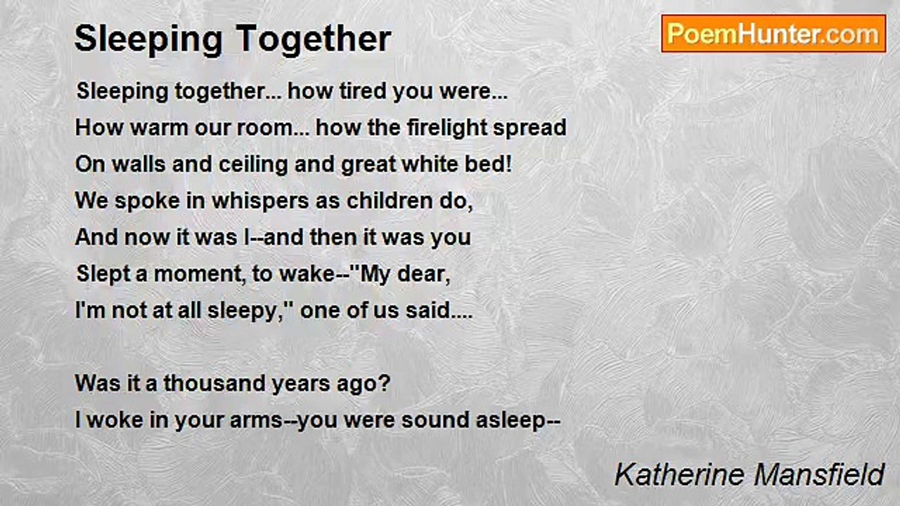 Katherine Mansfield - Sleeping Together