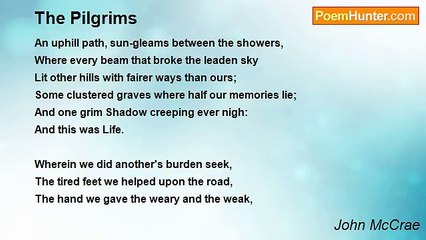 John McCrae - The Pilgrims