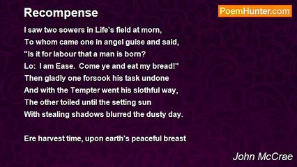 John McCrae - Recompense