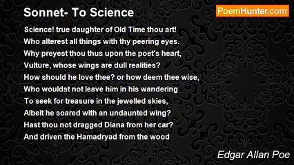 Edgar Allan Poe - Sonnet- To Science