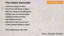Percy Bysshe Shelley - The Indian Serenade