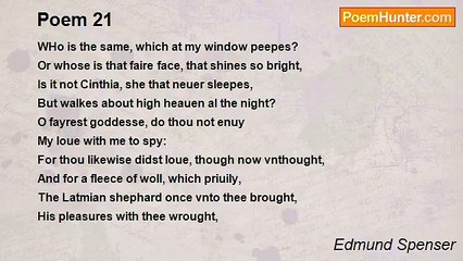 Edmund Spenser - Poem 21