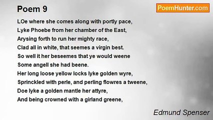 Edmund Spenser - Poem 9