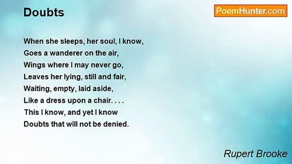 Rupert Brooke - Doubts
