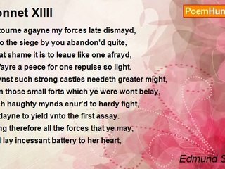 Edmund Spenser - Sonnet XIIII