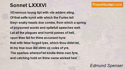 Edmund Spenser - Sonnet LXXXVI