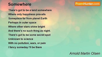 Arnold Martin Olsen - Somewhere