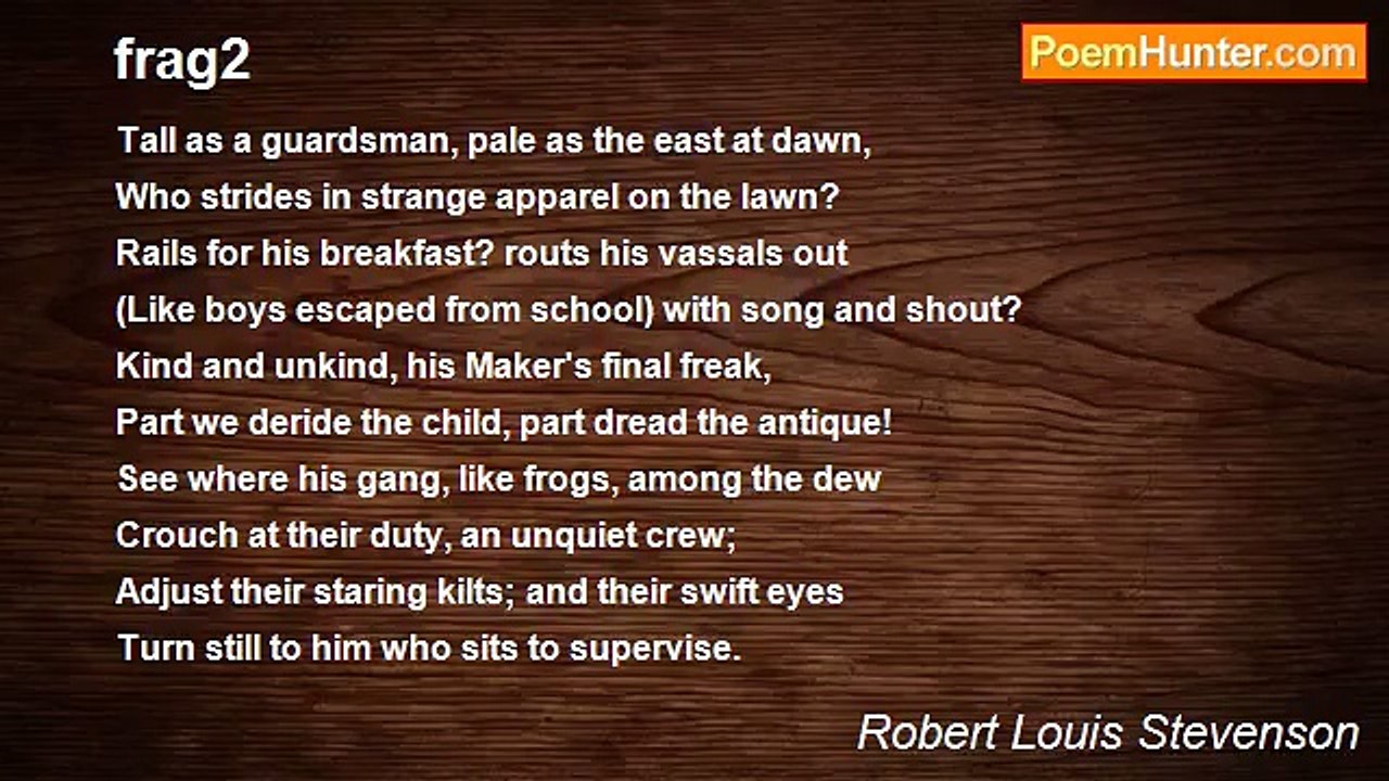 Robert Louis Stevenson - frag2