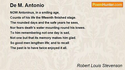 Robert Louis Stevenson - De M. Antonio