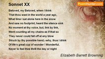 Elizabeth Barrett Browning - Sonnet XX