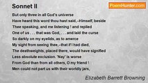 Elizabeth Barrett Browning - Sonnet II
