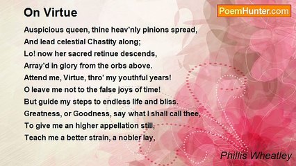 Phillis Wheatley - On Virtue