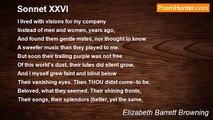 Elizabeth Barrett Browning - Sonnet XXVI