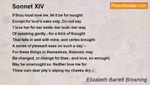Elizabeth Barrett Browning - Sonnet XIV