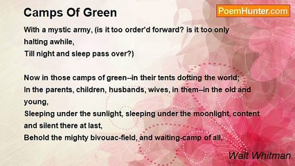 Walt Whitman - Camps Of Green