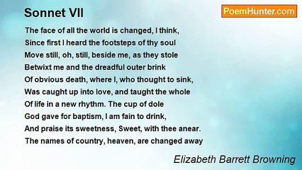 Elizabeth Barrett Browning - Sonnet VII
