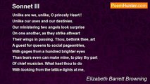 Elizabeth Barrett Browning - Sonnet III