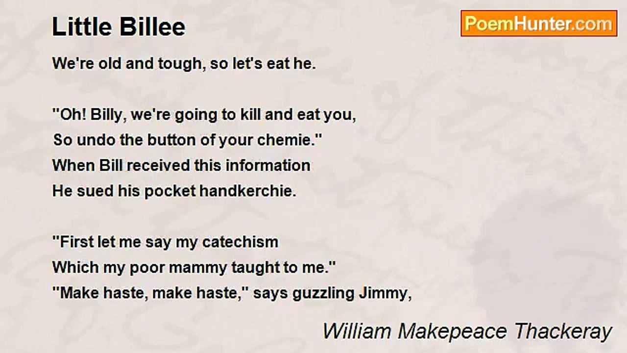 William Makepeace Thackeray - Little Billee