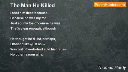 Thomas Hardy - The Man He Killed