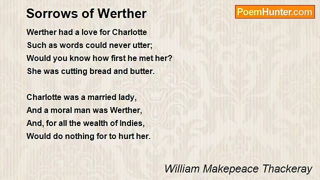 William Makepeace Thackeray - Sorrows of Werther