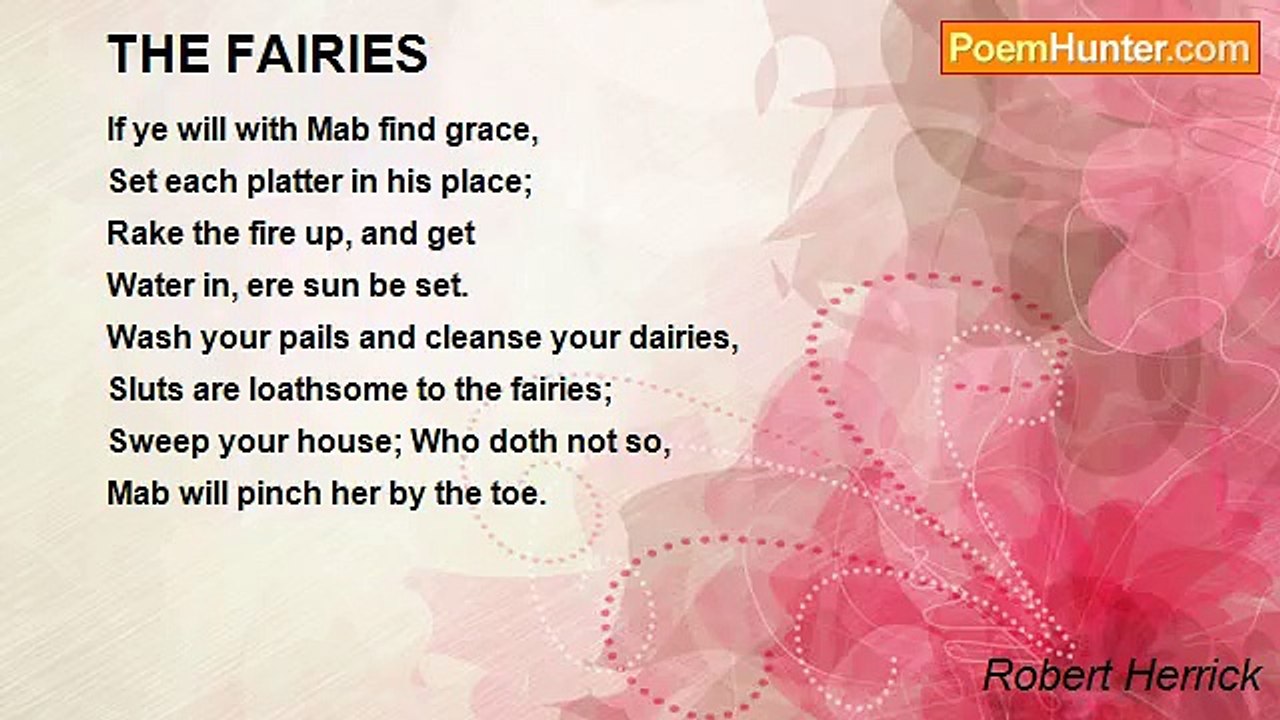 Robert Herrick - THE FAIRIES