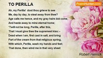 Robert Herrick - TO PERlLLA