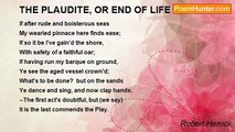 Robert Herrick - THE PLAUDITE, OR END OF LIFE