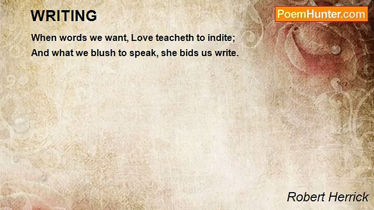 Robert Herrick - WRITING