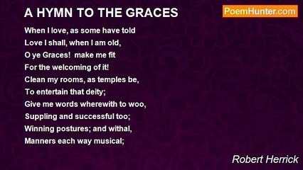 Robert Herrick - A HYMN TO THE GRACES