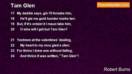 Robert Burns - Tam Glen