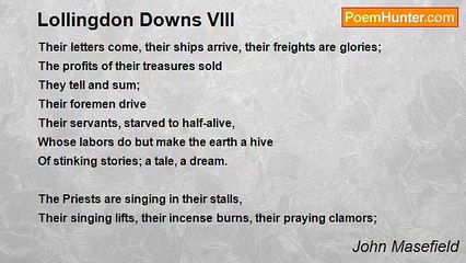 John Masefield - Lollingdon Downs VIII