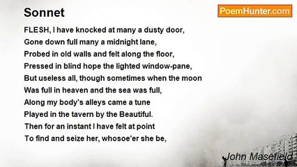 John Masefield - Sonnet
