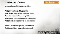 Oliver Wendell Holmes - Under the Violets