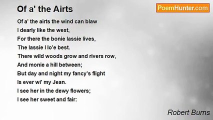 Robert Burns - Of a' the Airts