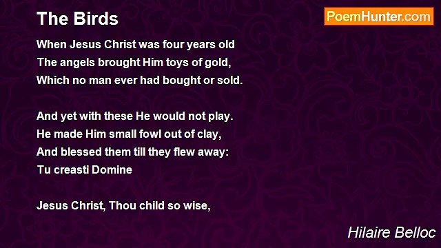 Hilaire Belloc - The Birds