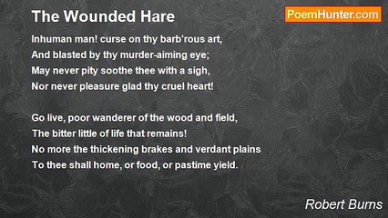Robert Burns - The Wounded Hare