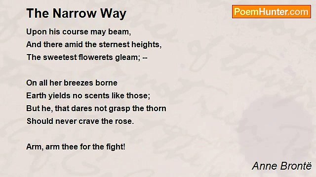 Anne Brontë - The Narrow Way