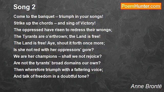 Anne Brontë - Song 2