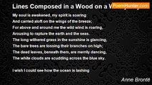 Anne Brontë - Lines Composed in a Wood on a Windy Day