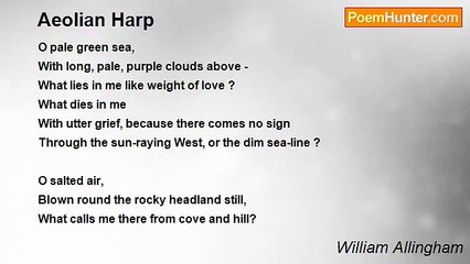 William Allingham - Aeolian Harp