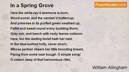 William Allingham - In a Spring Grove