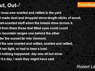 Robert Lee Frost - 'Out, Out–'
