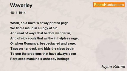 Joyce Kilmer - Waverley