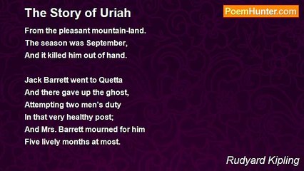 Rudyard Kipling - The Story of Uriah